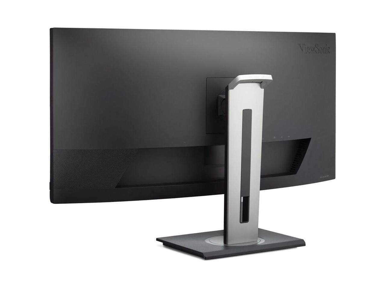Alt View 5. ViewSonic - ViewSonic VG3456CA 34" 21:9 4K Ultra WQHD 100Hz USB-C Docking Curved IPS LED Monitor - Black.