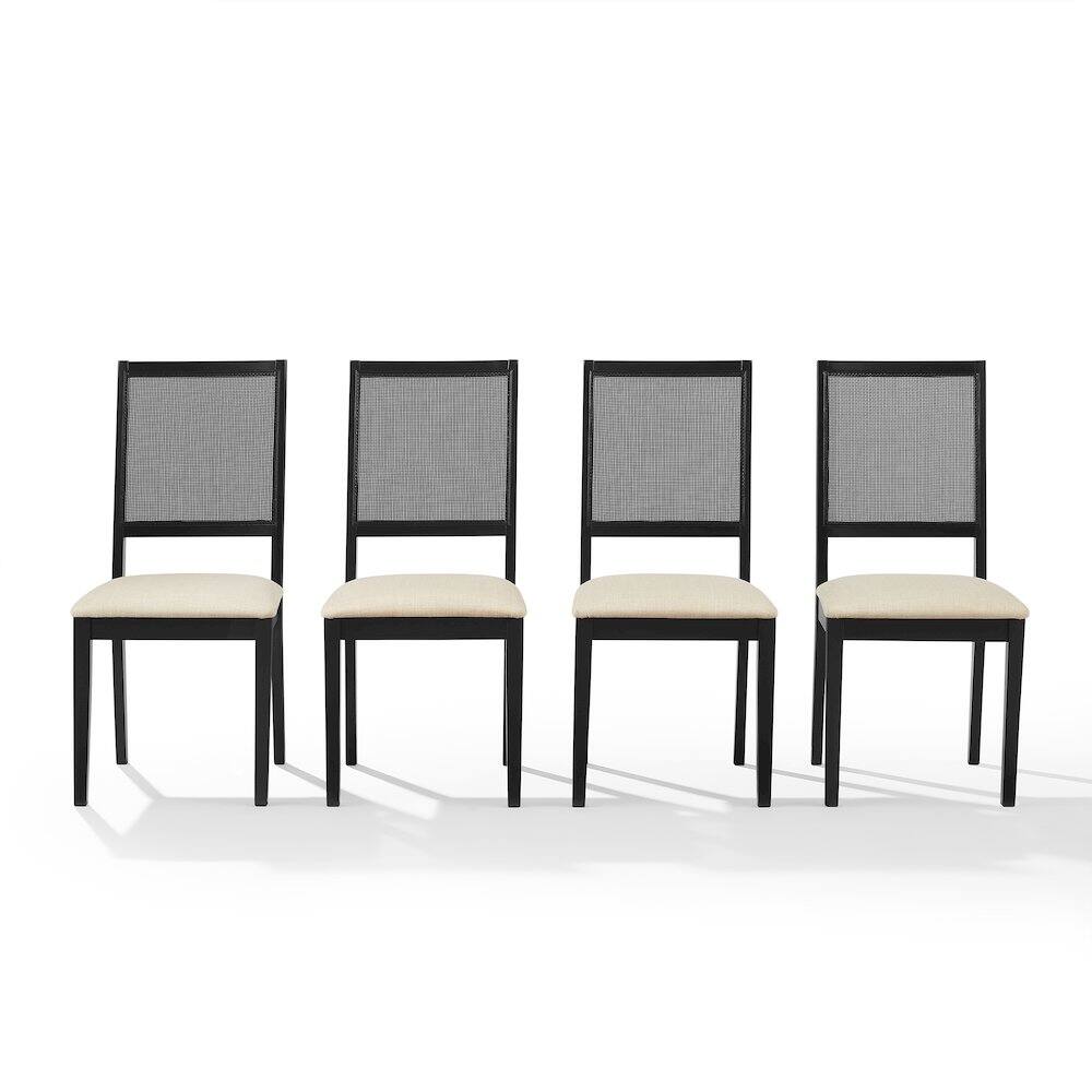 Alt View 1. Crosley Furniture - Greer 4-Piece Dining Chair Set - Black.