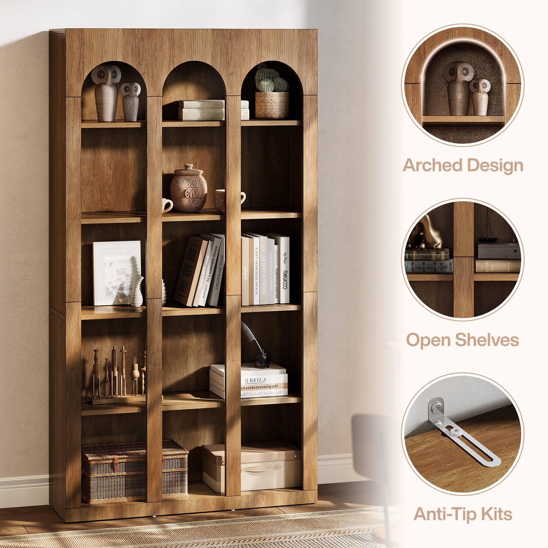 Arched Design

CAN
ATEMENTE STOR LEUERRIPUMINE DREAM
SESHOE'S BANSENCE MINISERVE
3H NaJa B

CHECK

Open Shelves
CATHER theprincessarves.be di berhill Solo

Anti-Tip Kits