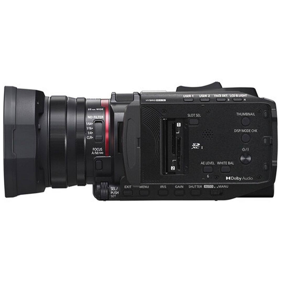 USER 1 USER 2 FACE DET LCO BLGHT 3 ND FILTER SLOT SEL THUMBNAIL 164- V% 1/4- CLR- 1 DISP/MODE CHK FOCUS A/M/0o SP XXC I o/ 2 AL LEVEL WHITE BAL 6 Dolby Audio SEL/ PUSH SET EXIT MENU IRIS GAIN SHUTTER AIce MANU