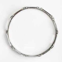 Gibraltar Hardware - 14" 10-Lug Snare Side Drum Hoop, 2.3mm Heavy-Duty Chrome Plated Steel, Triple-Flanged Design