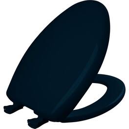 BEMIS - Elongated Plastic Toilet Seat with STA-TITE Seat Fastening System, EasyClean and WhisperClose Hinge - Navy
