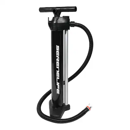 Front. SereneLife - SereneLife Manual Air Pump for Inflatable SUP Stand-Up Paddle Boards - Black.