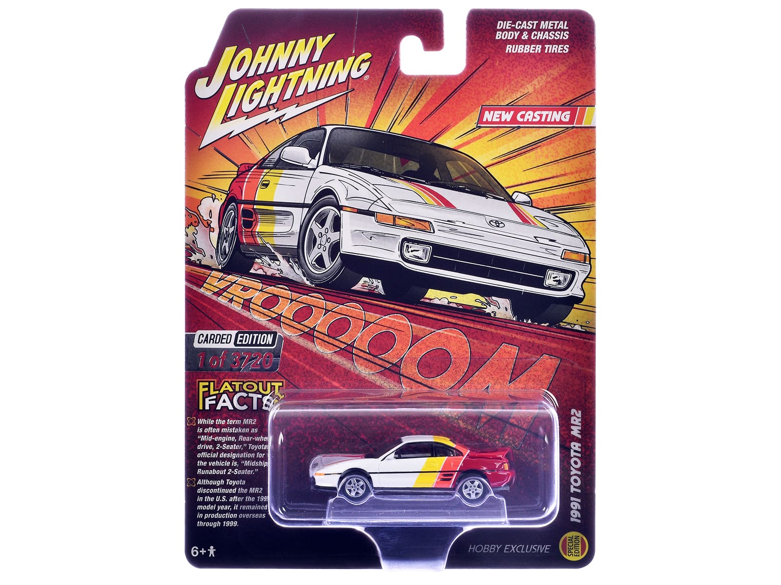 "1991 Toyota MR2 White with Stripes ""Hobby Exclusive"" Series Limited Edition 1/64 Diecast Model Car by Johnny Lightning" price history on PriceWatchPro