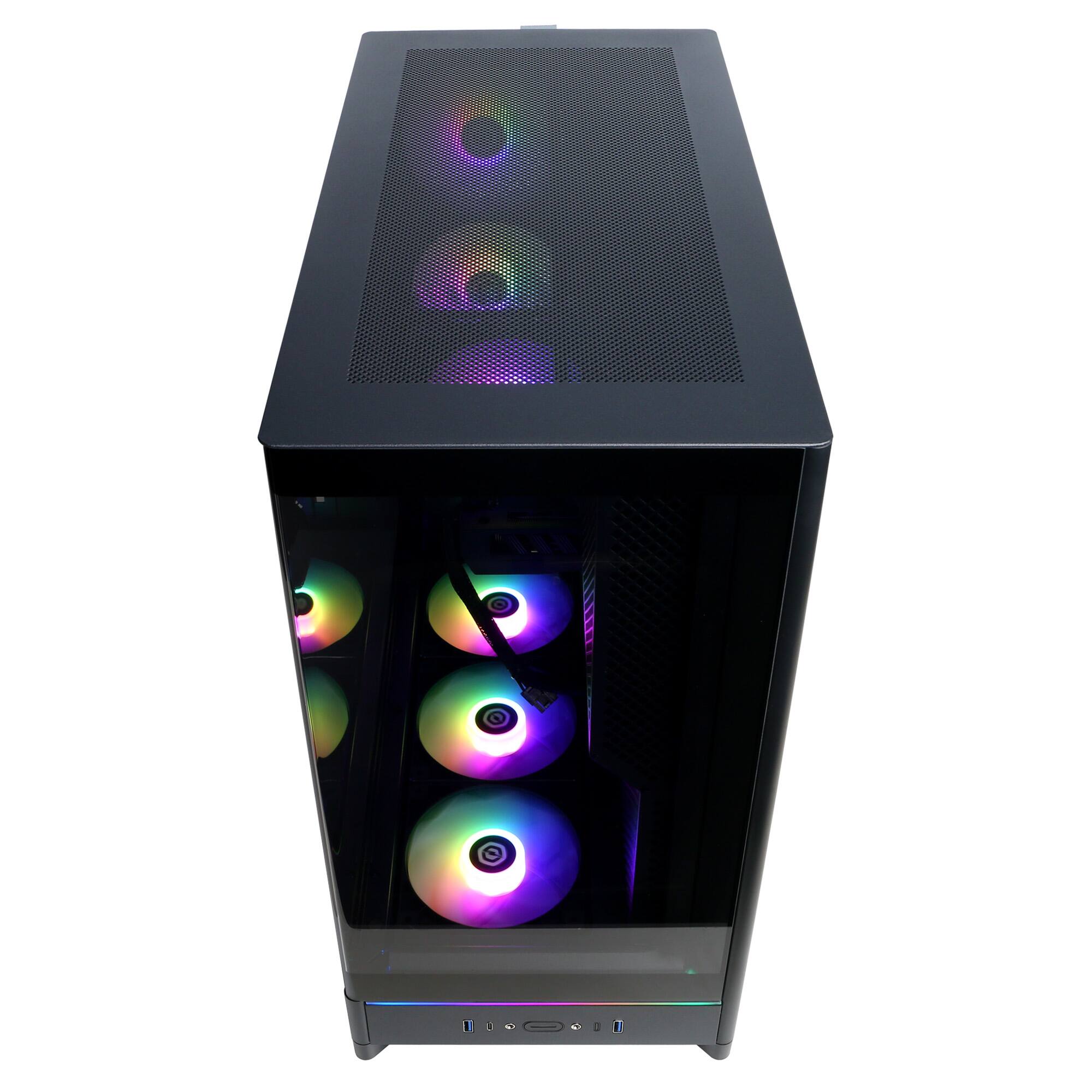 Alt View 12. CyberPowerPC - Gaming Desktop - AMD Ryzen 7 8700F - NVIDIA GeForce RTX 5060 8GB - 16GB DDR5 - 1TB PCIe 4.0 SSD Storage - Black.