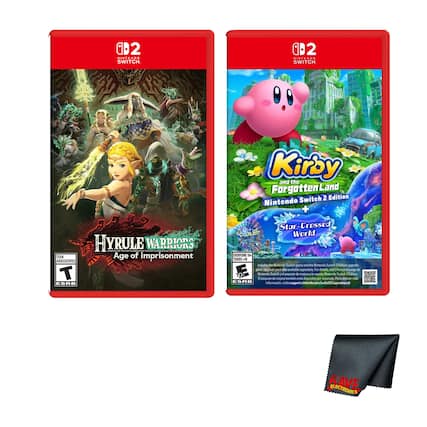 Nintendo Switch
Hyrule Warriors: Age of Imprisonment
Nintendo Switch
Kirby and the Forgotten Land 2 Edition
+ Star-Crossed World
Includes the Nintendo Switch game and the Nintendo Switch 2 Edition upgrade pack. The upgrade pack is available separately. For details, visit:
- Nintendo Switch: support.nintendo.com/switch2/upgradepack
- Nintendo Switch 2: support.nintendo.com/switch2/upgradepack
ESRB: T (Teen)
ESRB: E (Everyone 10+)
KAVE ELECTRONICS - T (Teen 13+)