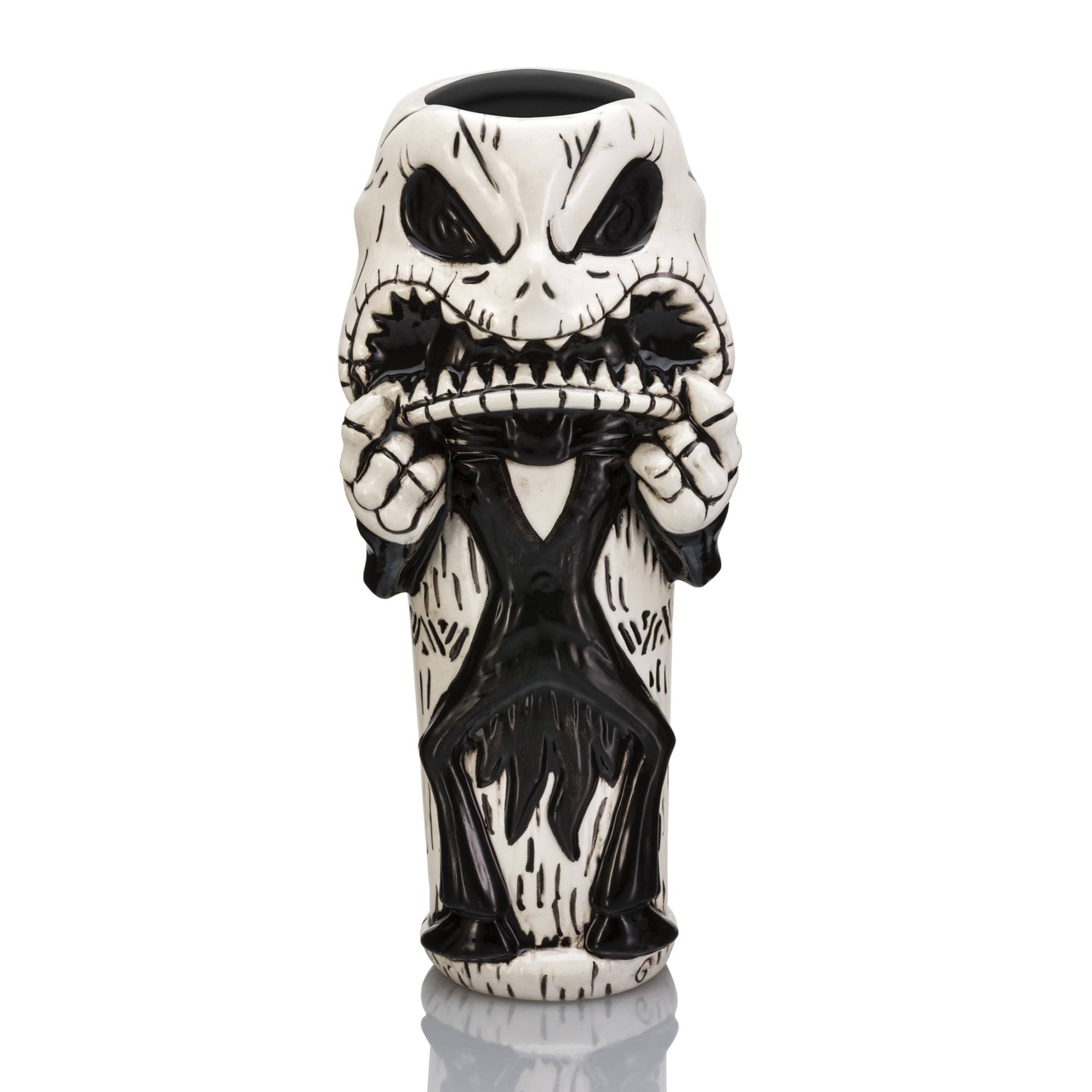 Front. Disney - Geeki Tikis Disney The Nightmare Before Christmas Scary Jack Ceramic Mug - White.
