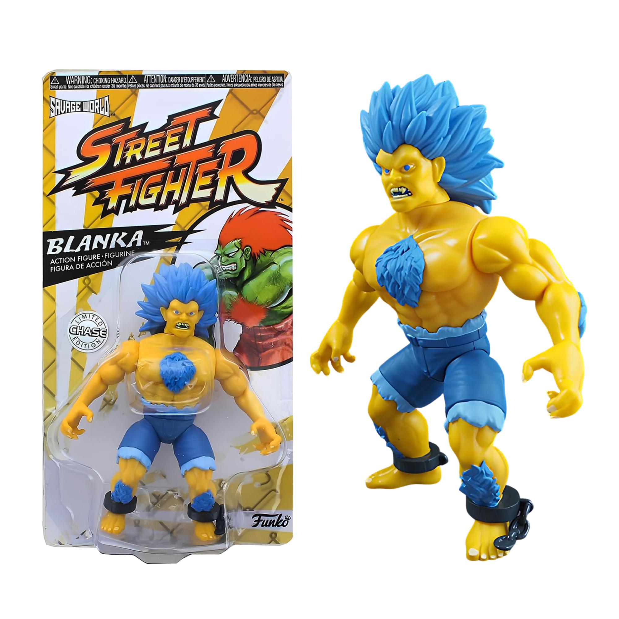 Savage World Street Fighter Funko Vinyl Figure | Blanka Yellow (Chase Figure)