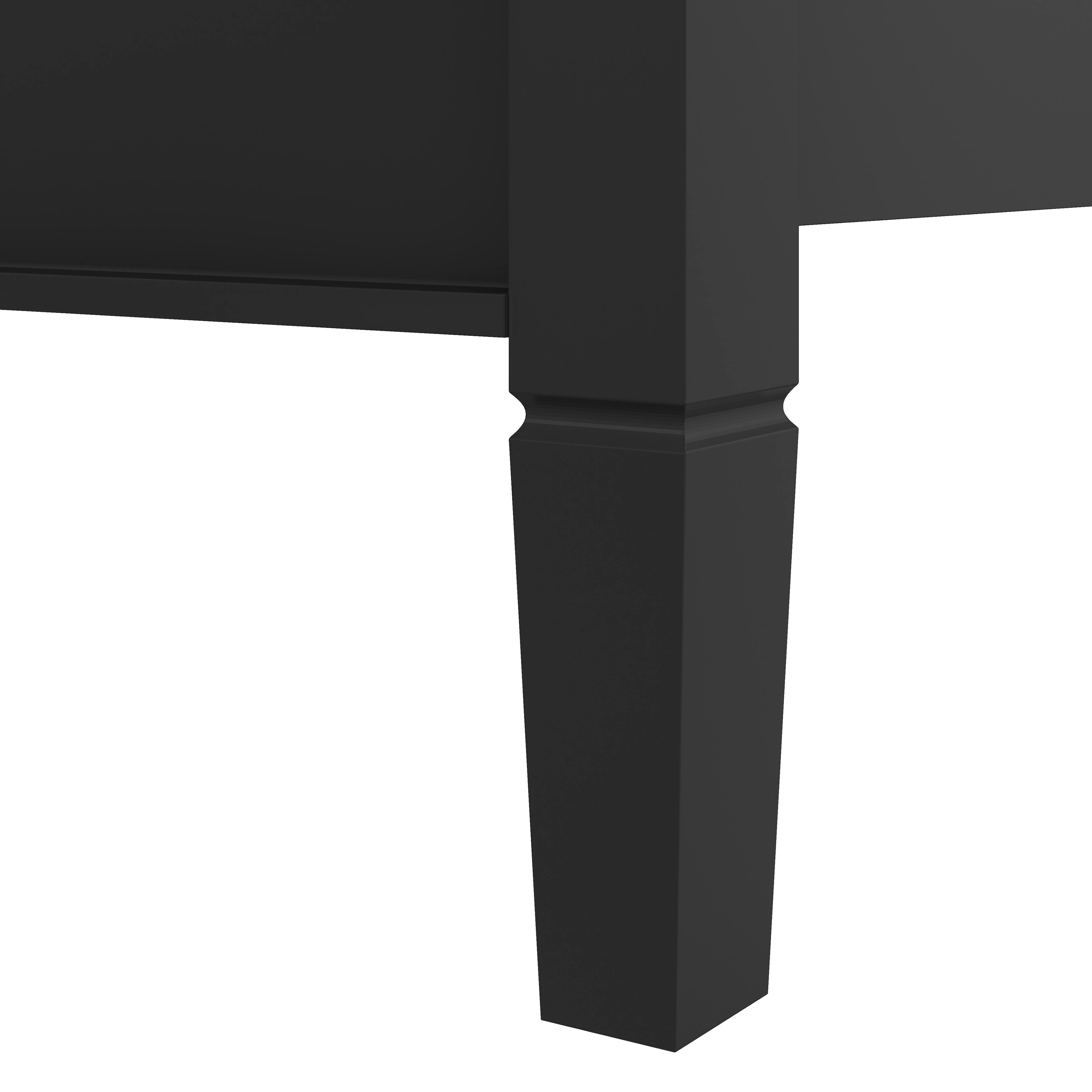 Alt View 2. Whisen - Queen Size Wooden Canopy Platform Bed with Headboard and Support Legs for Bedroom - Black.