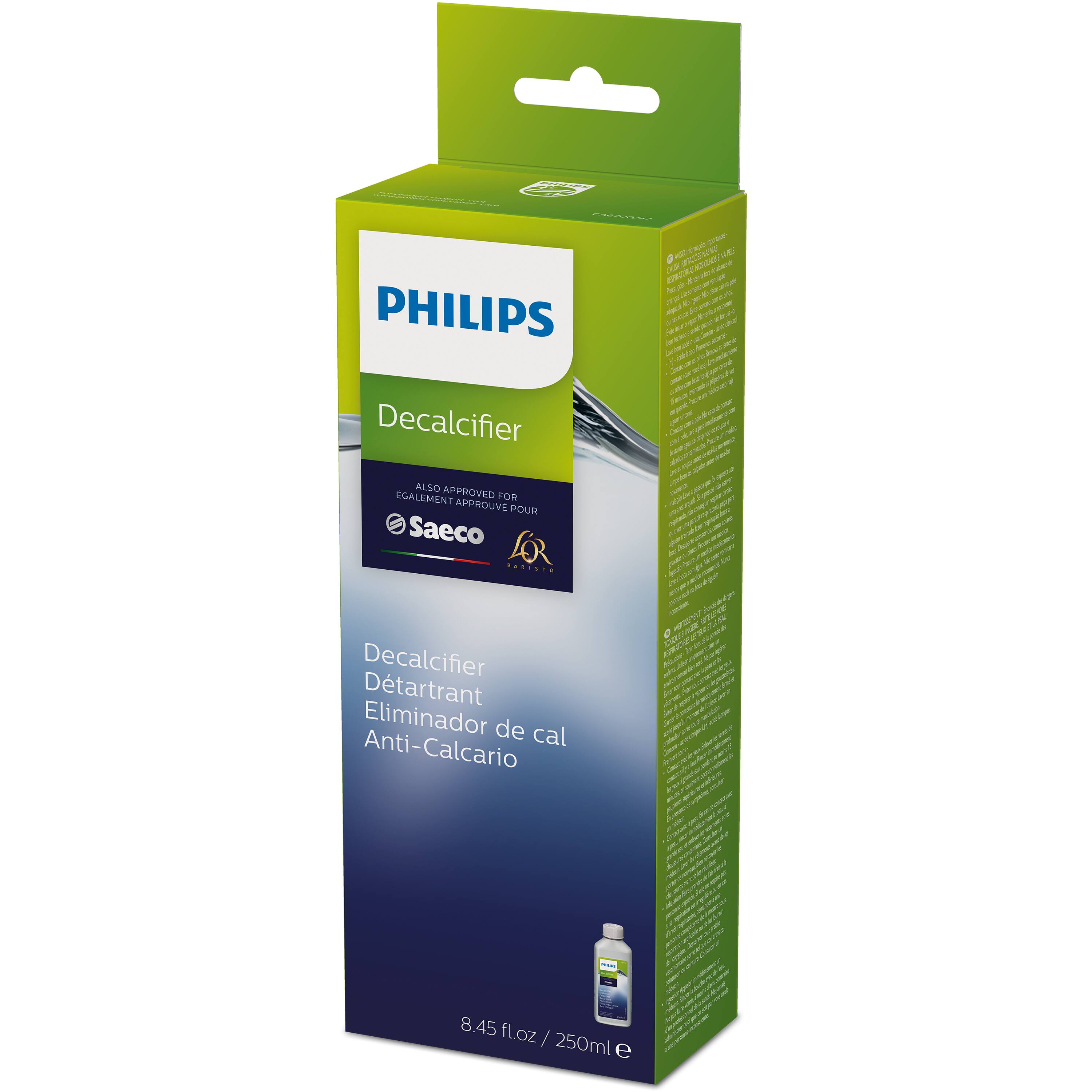 PHILIPS Decalcifier ALSO APPROVED EGALEMENT APPROUVE POUR Saeco AR BARISTA Decalcifier Dtartrant Eliminador de cal Anti-Calcario fee a  MUE  & a J Leson JE ONORCA - - am -o o m -a fuu - Coe - v . - a -    T - card - - cn - de vd w - 2 GE - - Cseuma vu od -  - - - wee - auttrue A CU hua - -A -  - - Jaru an Ls -m t 1 - a - as - - -   -n  un d - i - -  - - - / - - - - Seoge - a - - - - "s - d 1 1 A -  de - - 8.45 floz / 250ml e