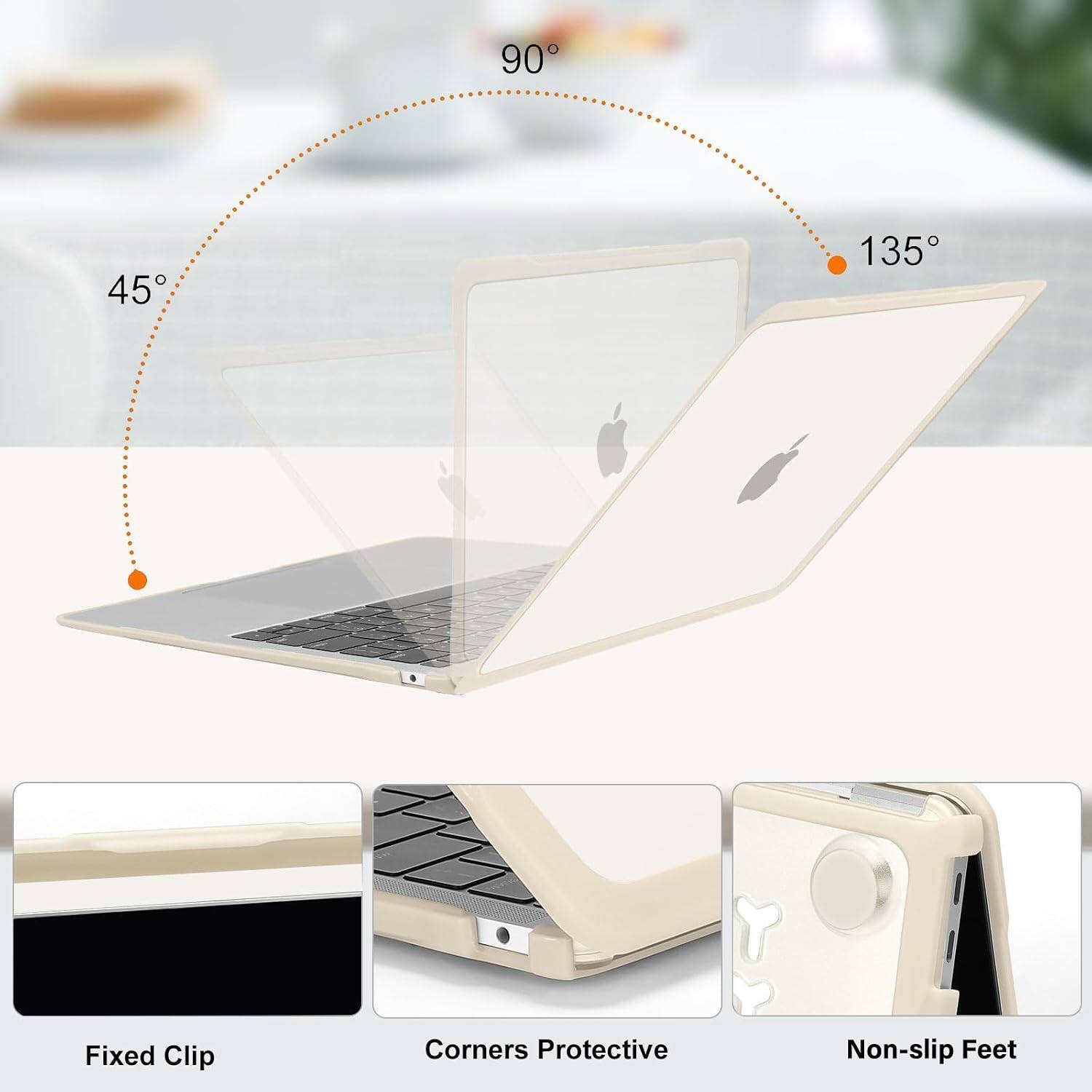 90°
45°
135°

Fixed Clip
Corners Protective
Non-slip Feet