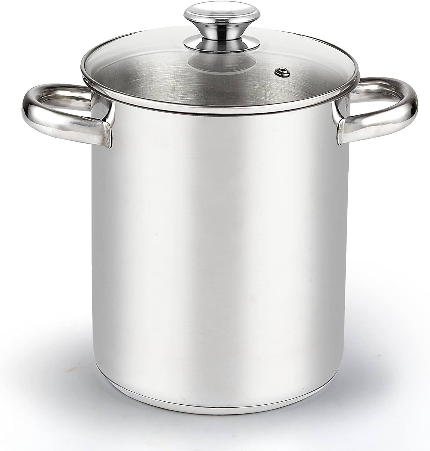 Alt View 3. Cook N Home - Basics 4Qt S/S Deep Fryer Pot with Oil Drip Drainer Rack,Glass Lid,suitable for Japanese Tempura,French Fries, Chicken - stainless steel.