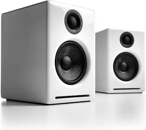 Front. Audioengine - A2+ Next Gen Home Music System w/ Bluetooth aptX-HD - White.