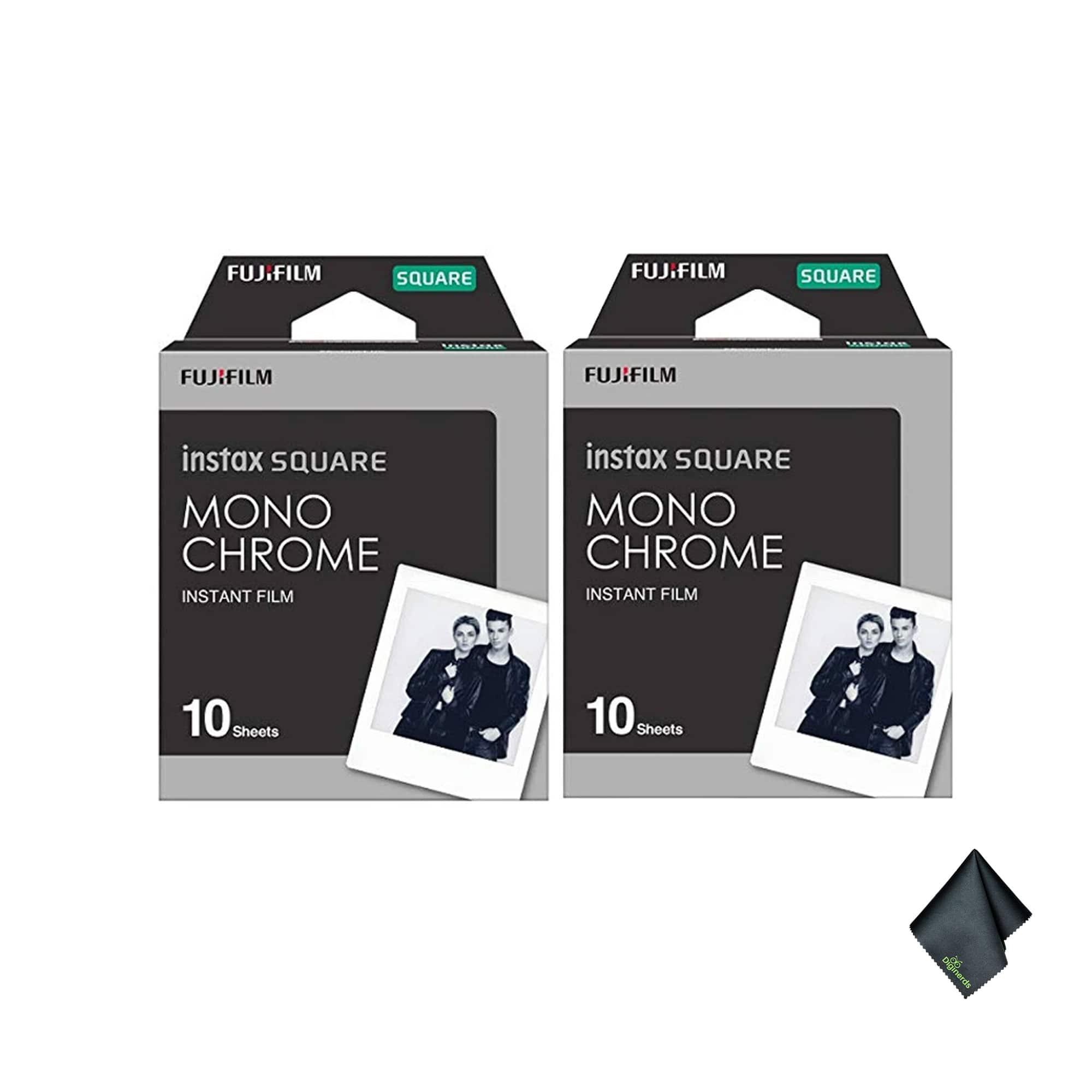 Pack of 2 FUJIFILM INSTAX SQUARE Monochrome Instant Film (10 Exposures) price history on PriceWatchPro