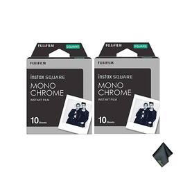 Pack of 2 FUJIFILM INSTAX SQUARE Monochrome Instant Film (10 Exposures)
