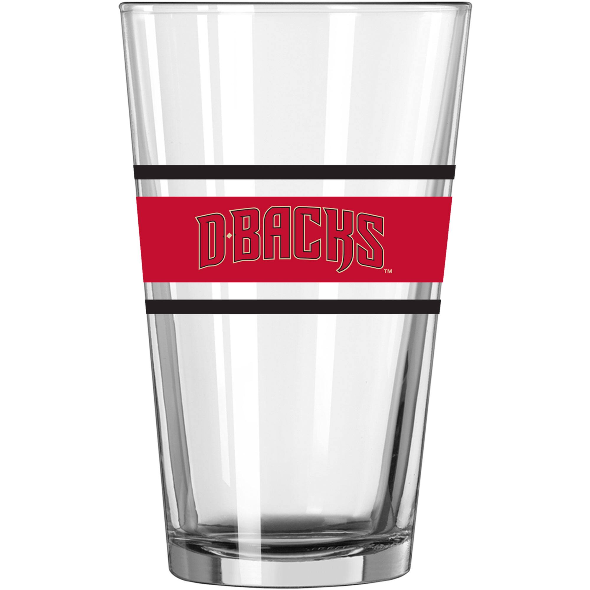 Alt View 1. Logo Brands - Arizona Diamondbacks 16oz. Stripe Pint Glass - Multicolor.
