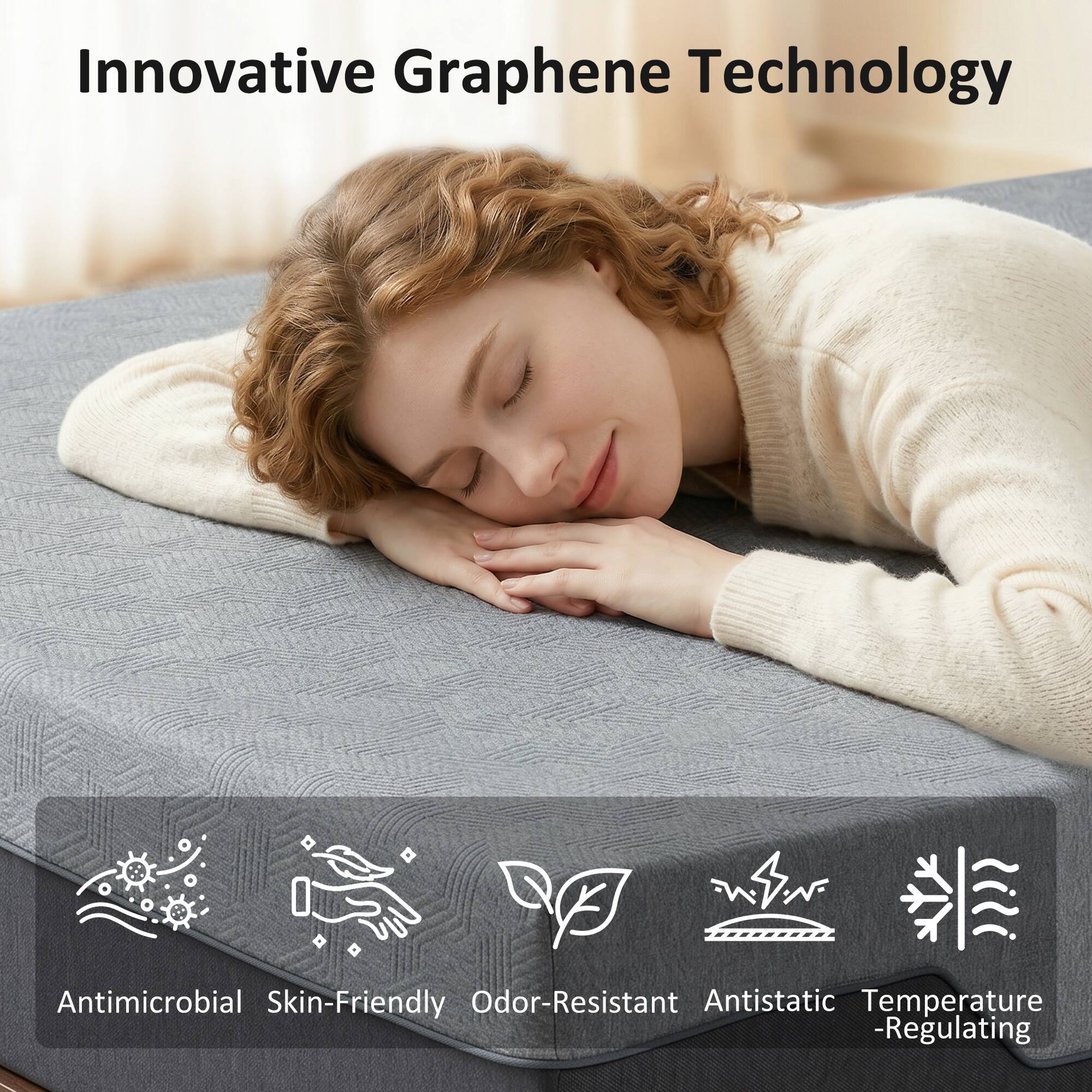 Innovative Graphene Technology

Antimicrobial Skin-Friendly Odor-Resistant Antistatic Temperature-Regulating