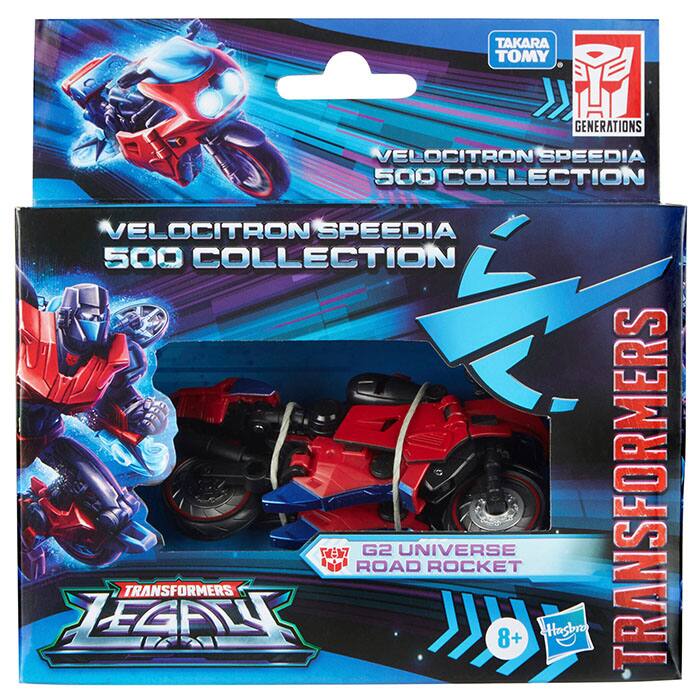 TAKARA TOMY GENERATIONS VELOCITRON SPEEDIA 500 COLLECTION  
VELOCITRON SPEEDIA 500 COLLECTION  
LESPN TRANSFORMERS  
G2 UNIVERSE ROAD ROCKET  
8+  
Hasbro TRANSFORMERS  
LEGACY
