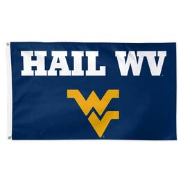 WinCraft - West Virginia Mountaineers 3' x 5' Single-Sided Deluxe Team Slogan Flag - Multicolor