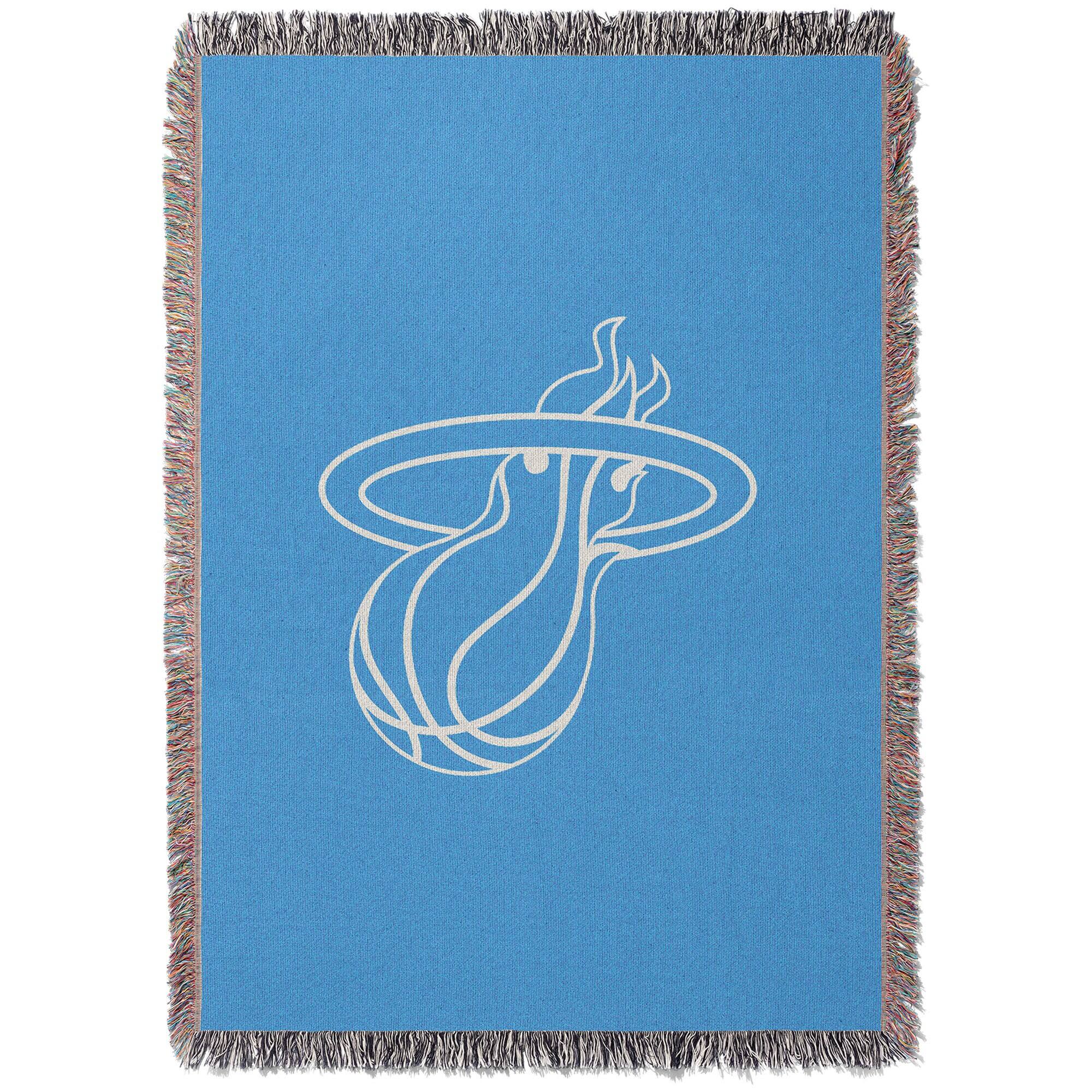 Chad & Jake - Miami Heat Woven Blanket - Blue