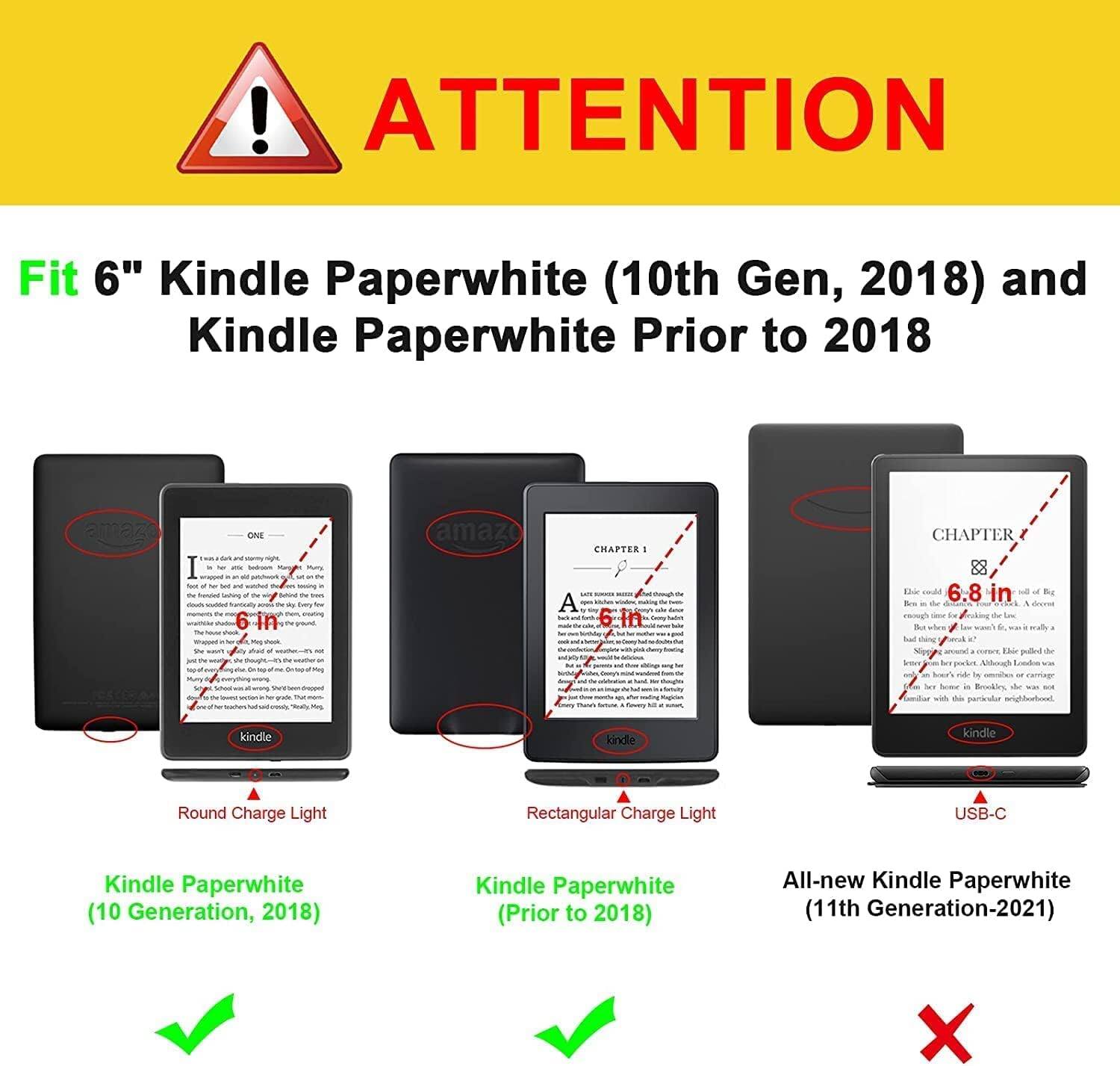! ATTENTION  
Fit 6" Kindle Paperwhite (10th Gen, 2018) and Kindle Paperwhite Prior to 2018  
- I - - Totalia ..  
ONE SAMPPERS - - of  
sin  
amaz  
CHAPTER I  
CHAPTER 1,.00 creald 6.8 in of Big Bea the 4 strdent envato - - the - Bea Love n- --- is requally Exind -- a comment, Flair polled the lemer her Aldrough condon  - by Peace how in Brookles - not ---- Kin neighbarbook  
kindle  
kindle  
kindle  
Round Charge Light  
Rectangular Charge Light  
USB-C  
Kindle Paperwhite (10 Generation, 2018)  
Kindle Paperwhite (Prior to 2018)  
All-new Kindle Paperwhite (11th Generation-2021)