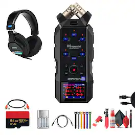 Zoom - H6essential 6-Track 32-Bit Audio Recorder + MDR-7506 Headphones, Bundle