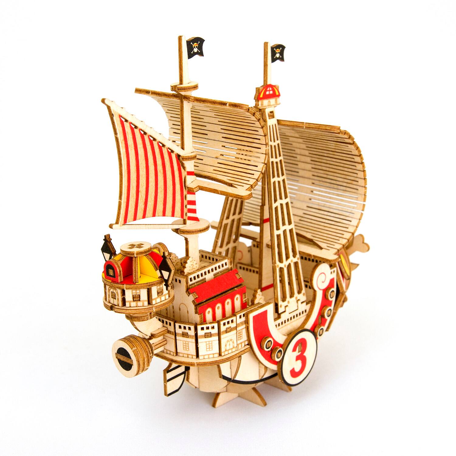 Back. 3D Puzzle - 3D DIY Puzzle: One Piece Thousand Sunny Ship - wa-gu-mi - 135pcs.