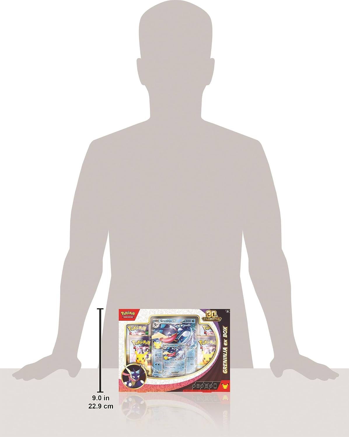 9.0 in 22.9 cm  
Pokémon 30 CELEBRATION Geeninja X 300  
% Pokémon Pok 4 BOX  
Pokémon XX-  
Pokémon ex GRENINJA