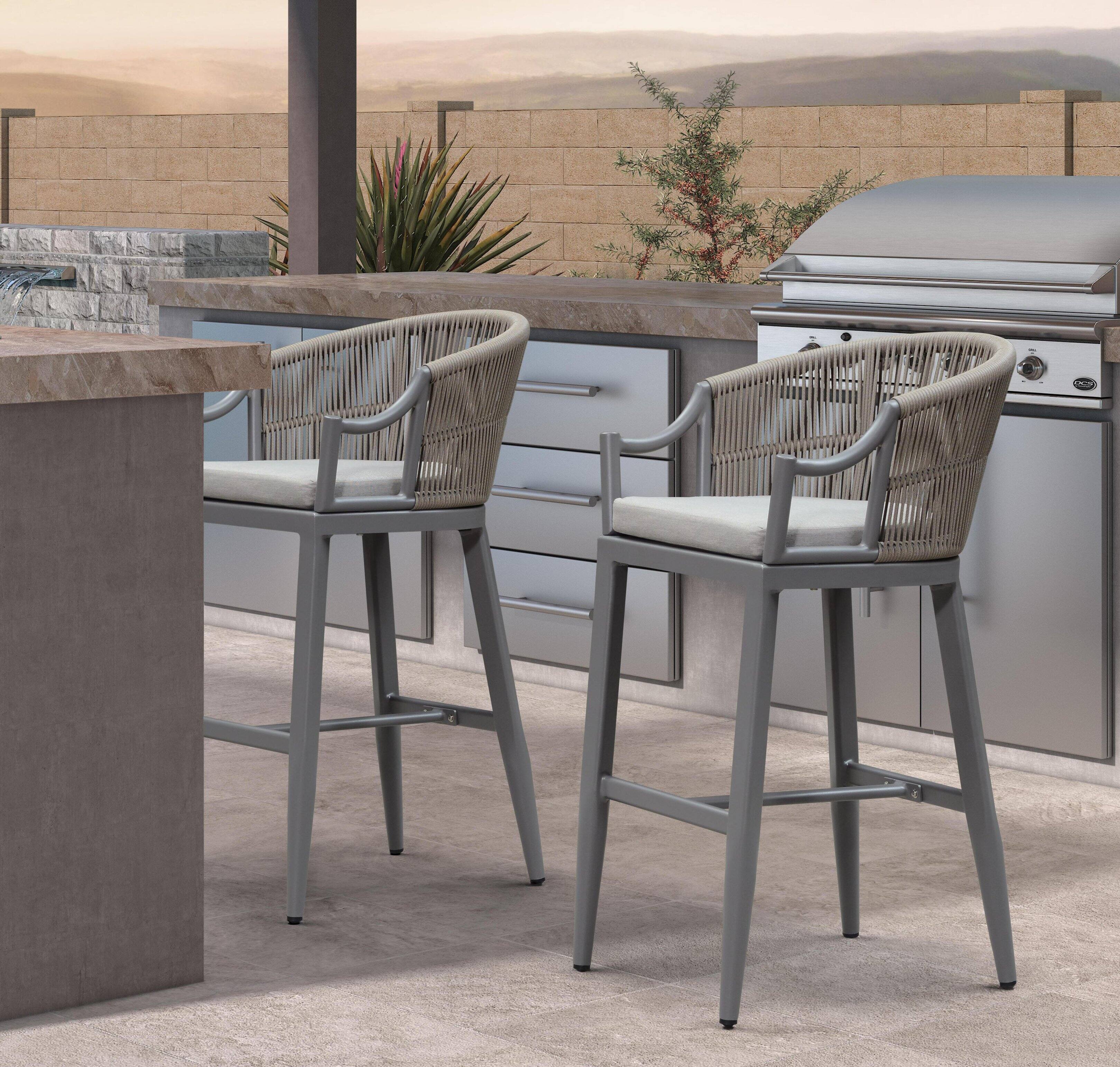 Light Grey-Bar Stool