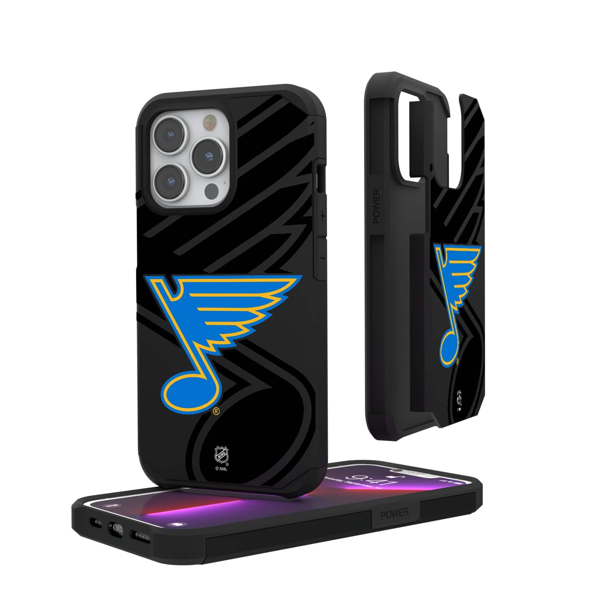 Keyscaper - NHL - St. Louis Blues iPhone Mono Tilt Rugged Case - 12 Pro Max - Multicolor