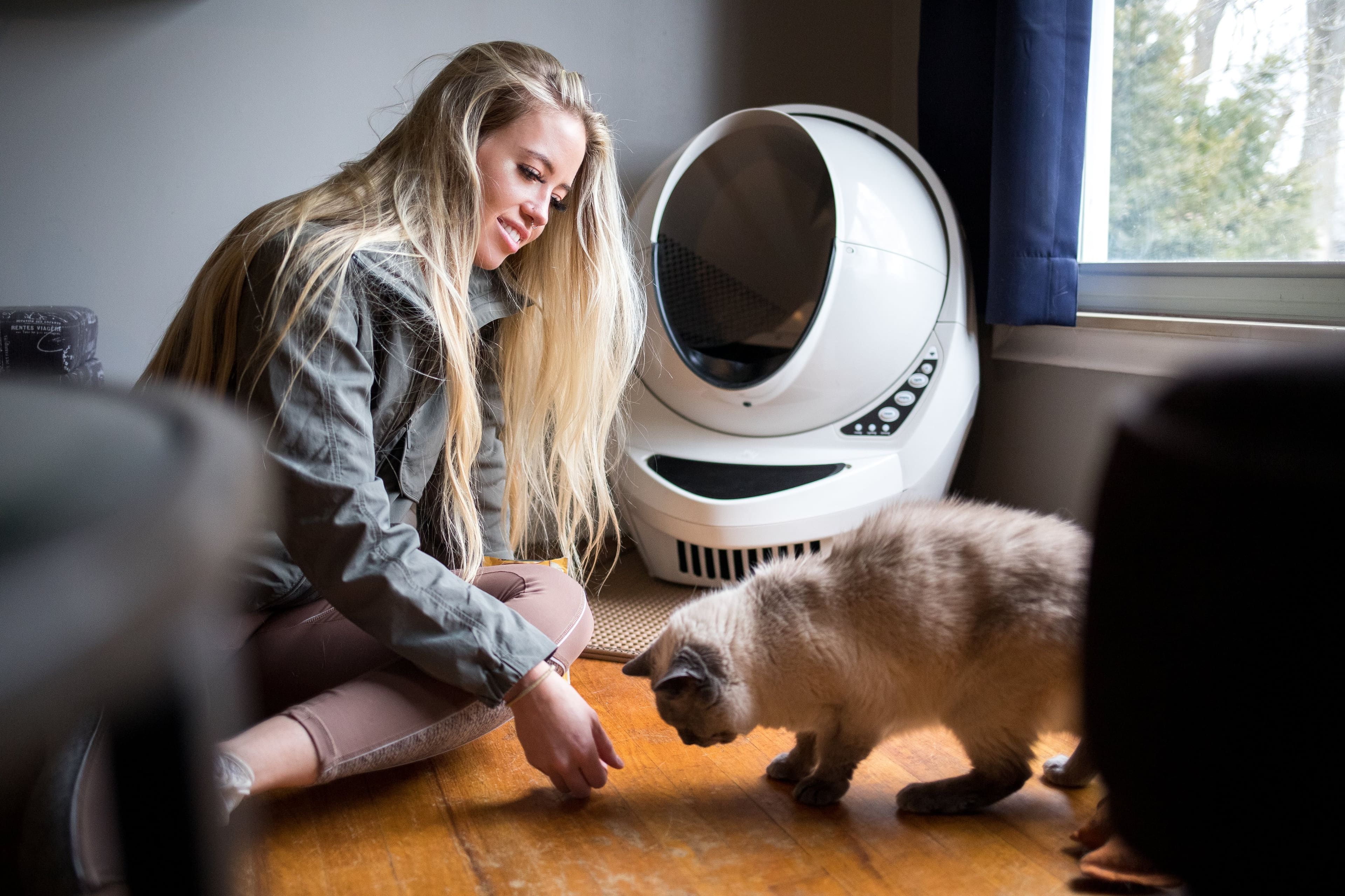 Alt View Zoom 16. Whisker - Litter-Robot 3 Connect - Smart Self-Cleaning Litter Box - Beige.