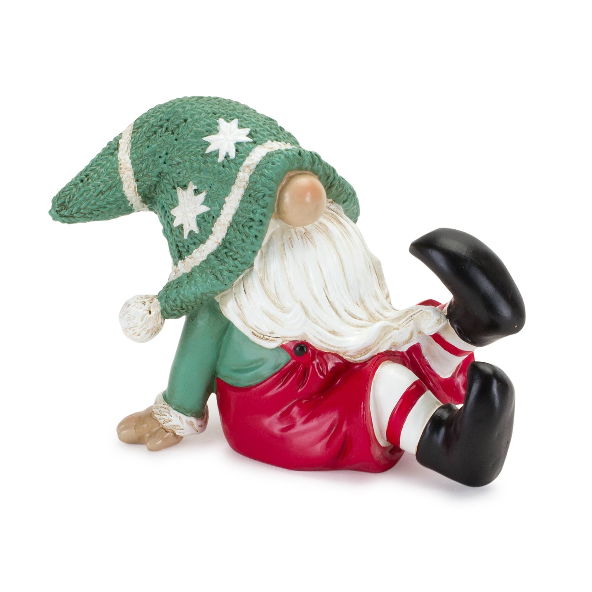 Angle. BreeBe - Nordic Winter Gnome Figurine (Set of 2) - Multicolor.