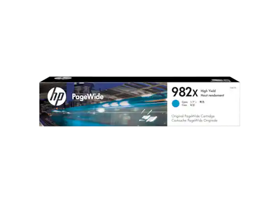 hp PageWide 10027A 982x High Yield Haut rendement Cyan
Original PageWide Cartridge Cartouche PageWide Originale