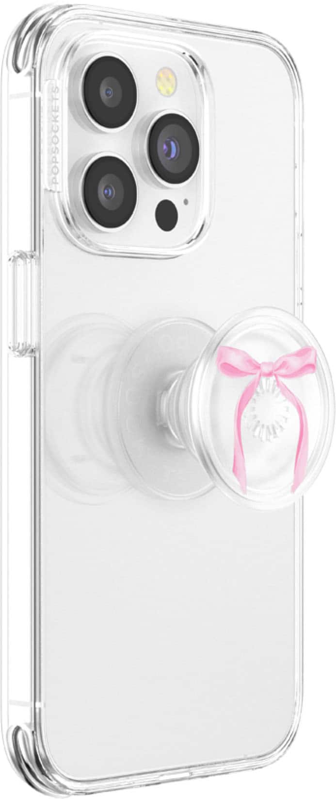 Left. PopSockets - Adhesive PopGrip Universal Grip & Stand for Cell Phones - Pink Bow.