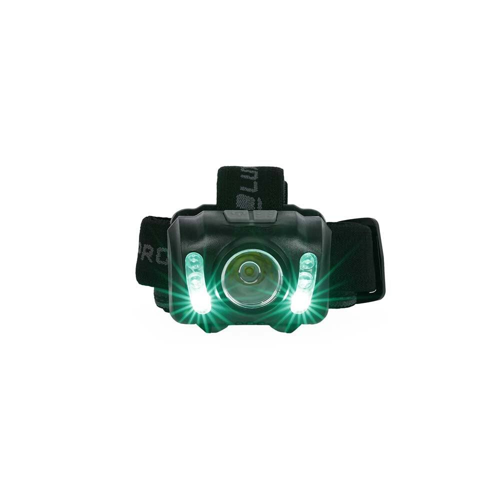 Alt View 1. LUXPRO - Extended Run Time Multi-Color LED Headlamp, 450 Lumens - Black.