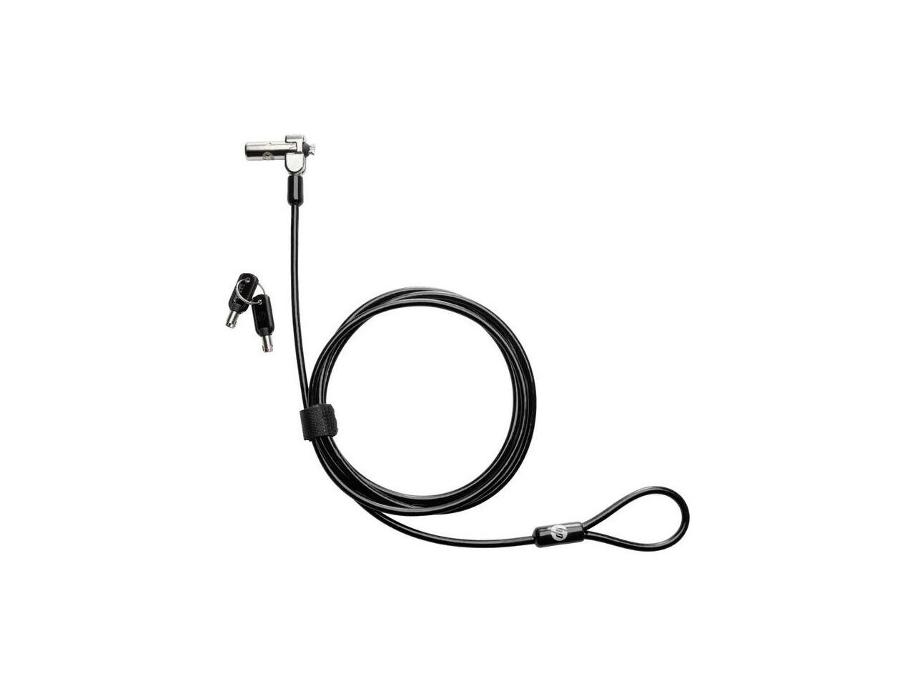 Alt View 2. HP - HP Essential Nano Combination Cable Lock - 6 ft Cable - 4-digit - Combination Lock - Vinyl, Galvanized Steel - For.