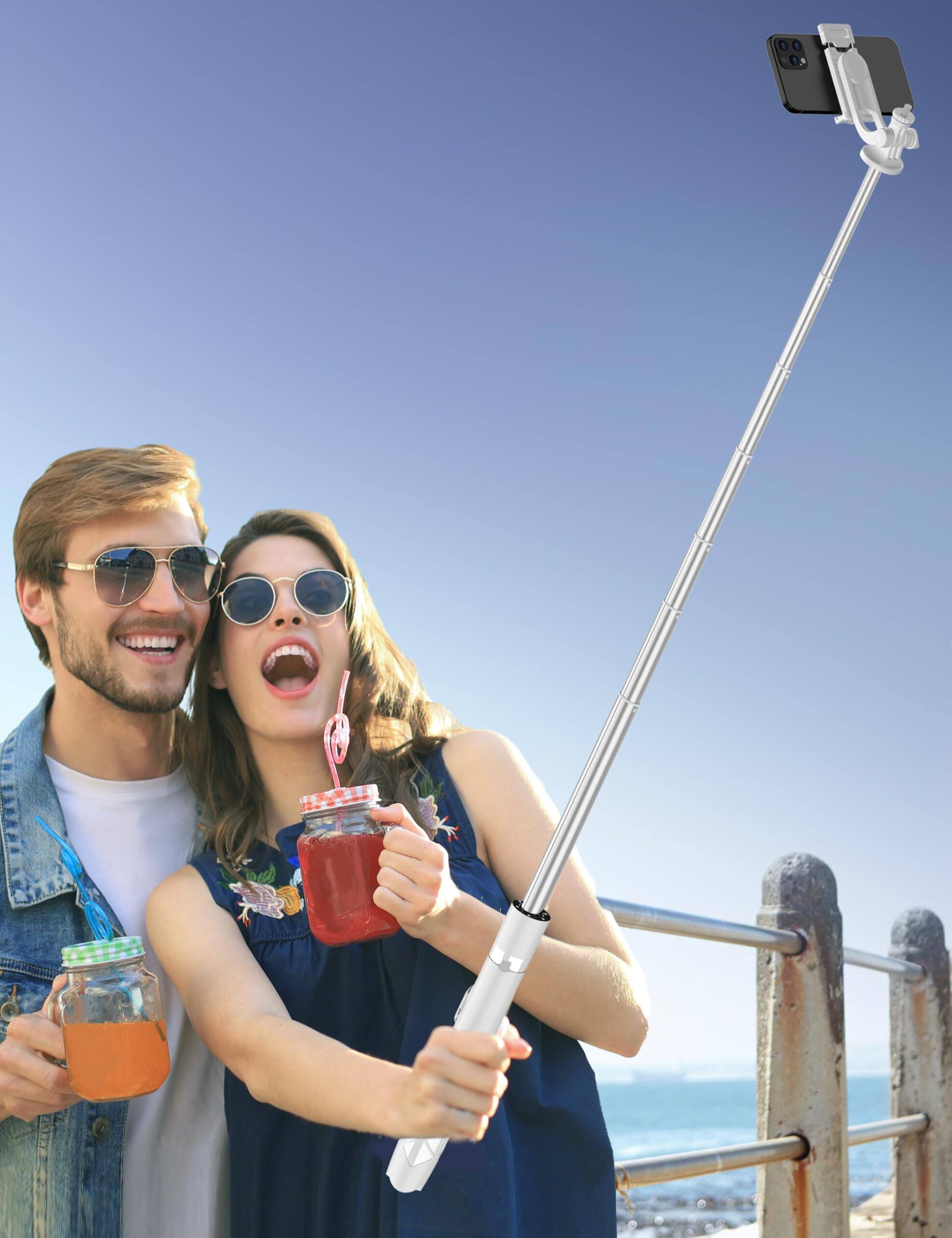 Alt View 6. OMOMMD - Selfie Stick Smartphone Tripod Stand All in 1 With Remote Travel For Extendable Cell Phone Tripods Selfie v... - Black.