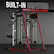 BUILT-IN SAFETIES TRAPEZOID STRUCTURE & 12 GUSSETS YOUR HOME GYM MASTER