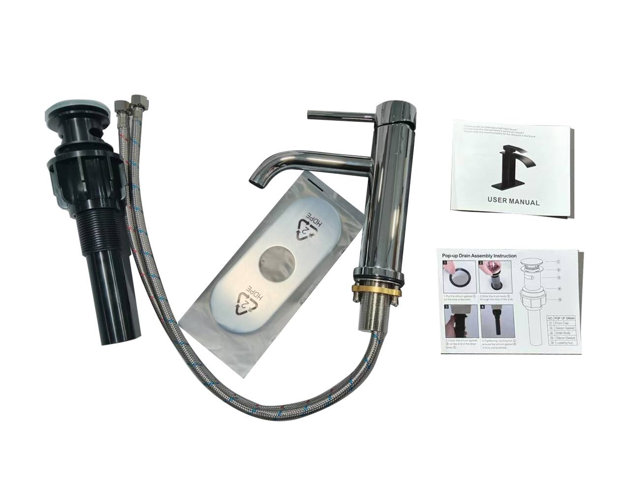 HDPE 2 - USER MANUAL  
Pop-up Drain Assembly Instruction