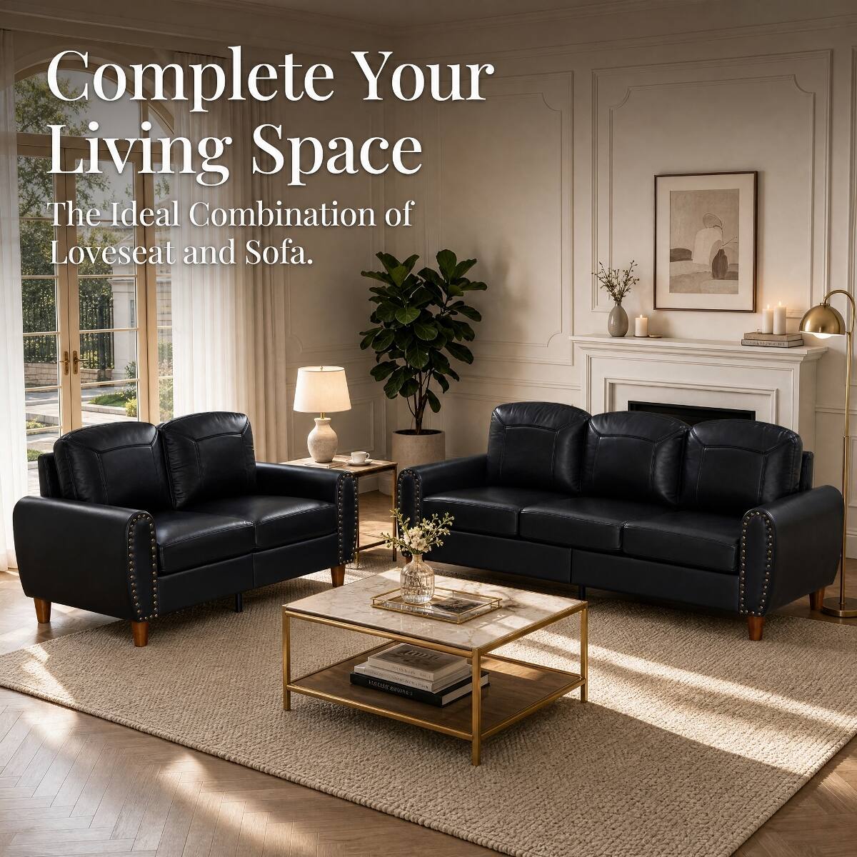 Complete Your Living Space  
The Ideal Combination of Loveseat and Sofa.
