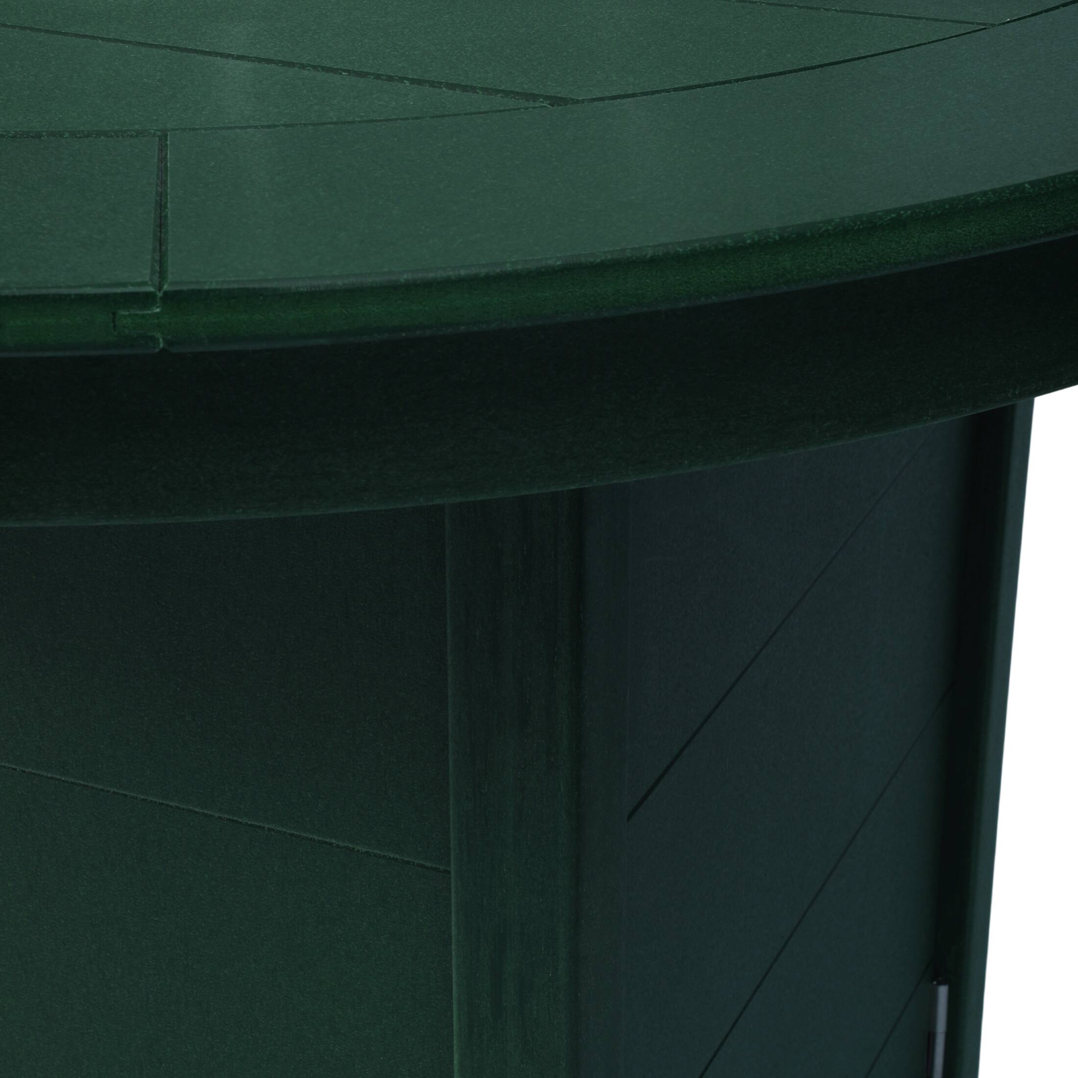 Alt View 3. WestinTrends - WestinTrends Helios 47" Modern Outdoor Patio Propane Round Counter Height Fire Pit Table - Dark Green.