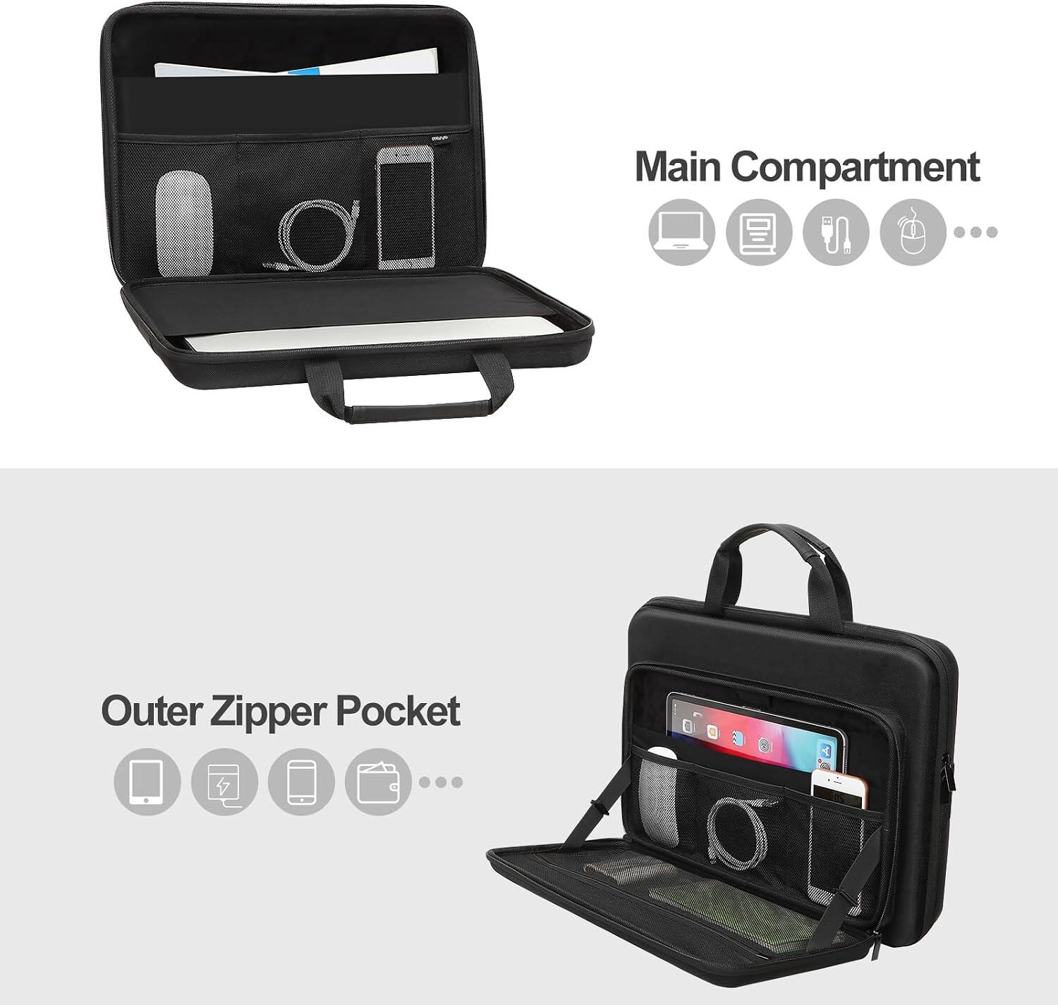 mosiso 17 17.3 inch Laptop Hard Case, Shockproof Waterproof Laptop