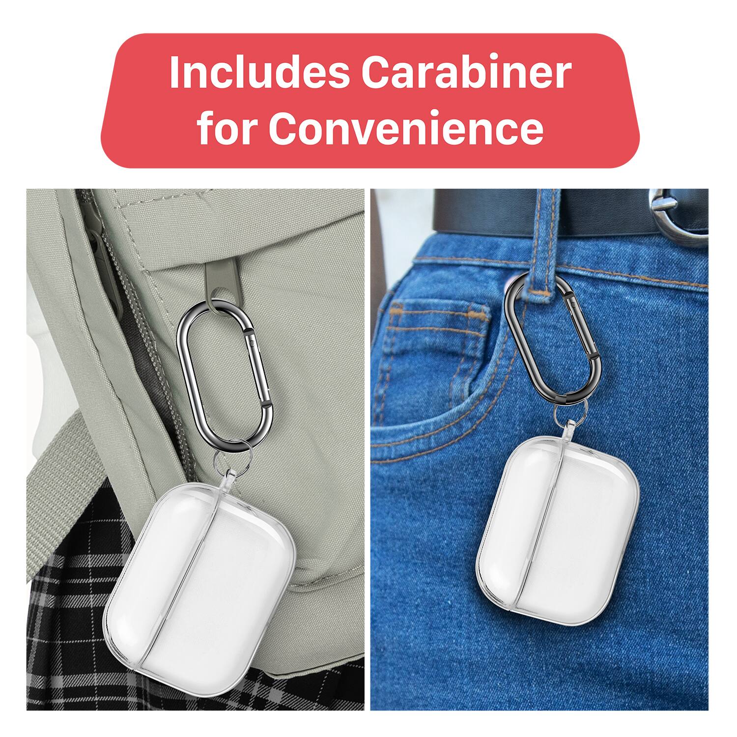 Includes Carabiner for Convenience