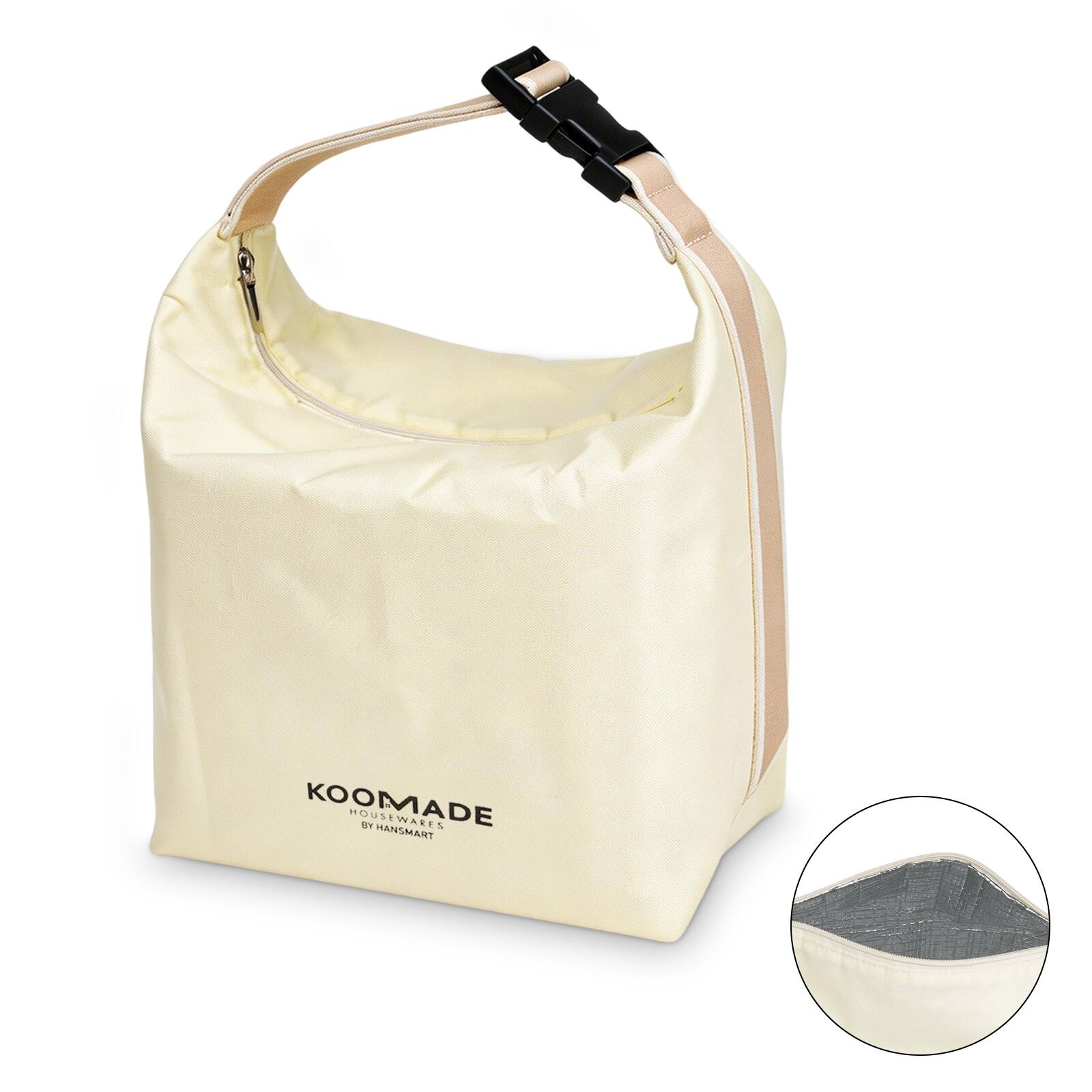 Cream Thermal Lunch Bag