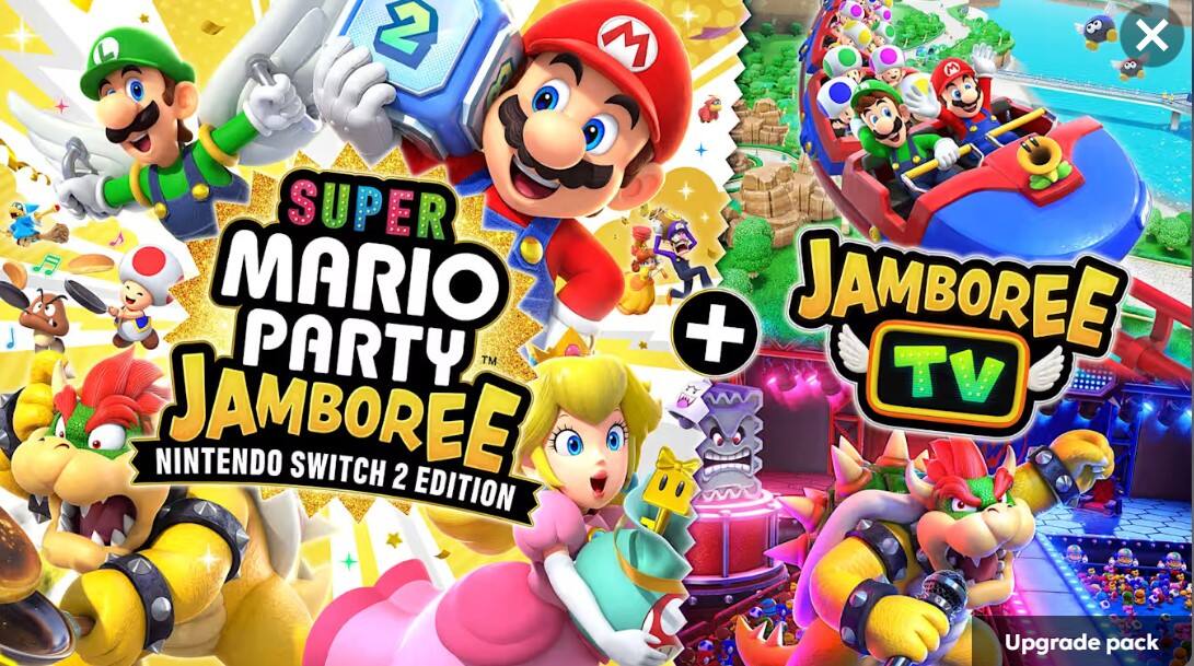 SUPER MARIO PARTY JAMBOREE  
NINTENDO SWITCH 2 EDITION  
+  
JAMBOREE TV Upgrade pack
