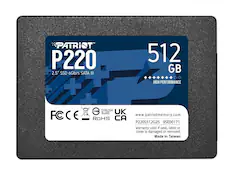 PATRIOT™ P220
2.5" SSD 6Gb/s SATA III
512 GB
HIGH PERFORMANCE
FCCE
D36204
RoHS
UK
www.patriotmemory.com
P220S512G25
9SE00171
Warranty void if seal, label or cover is damaged or removed.
Made in Taiwan