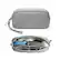 Front. tomtoc - Light-T12 Electronic Accessory Organizer Tech Pouch Cable Bag Travel Case for Cords, Cables, Charger, Small Size - Gray.