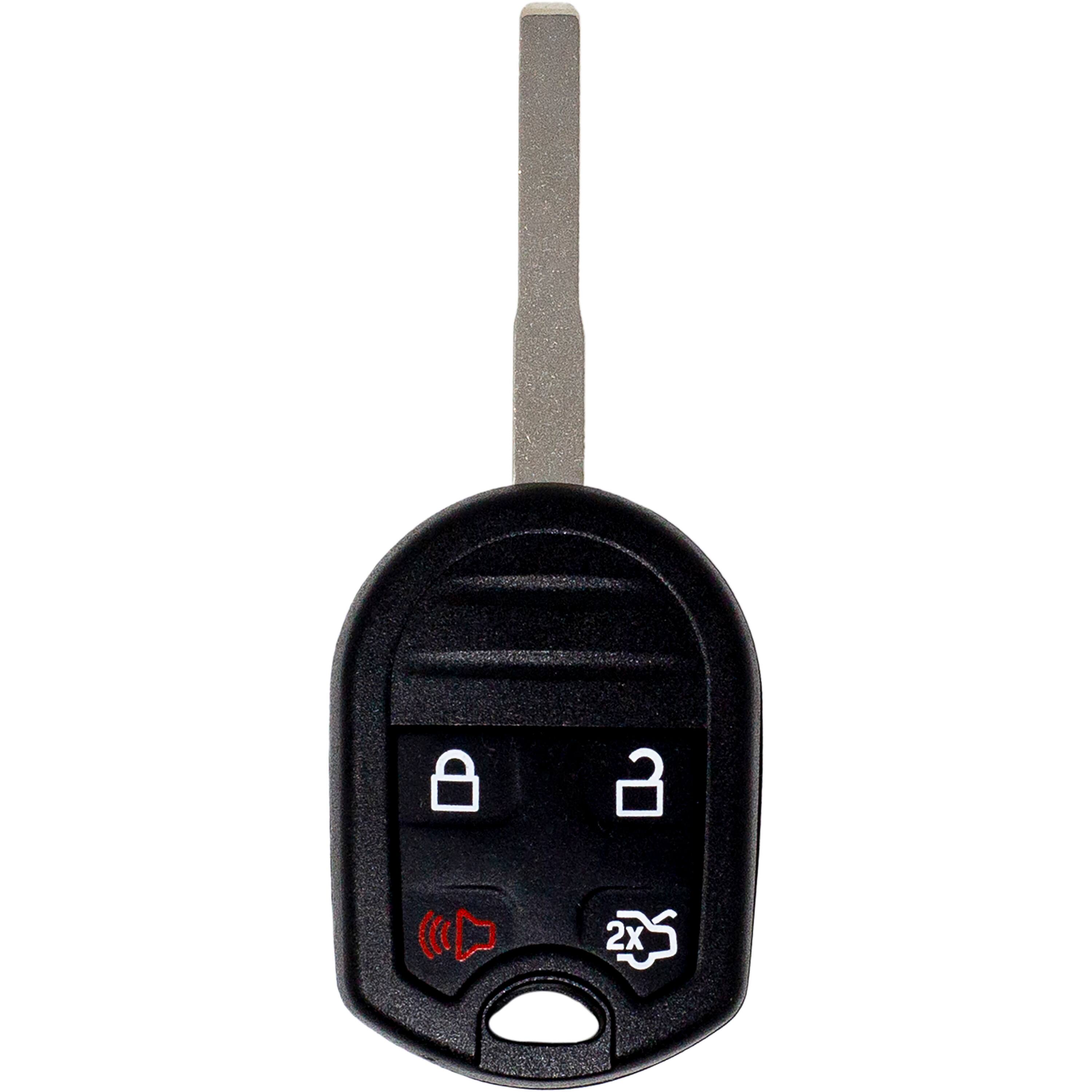 Back. Car Keys Express - Car Keys Express Ford Simple Key - 4 Button Remote and Key Combo and programming device - Black.