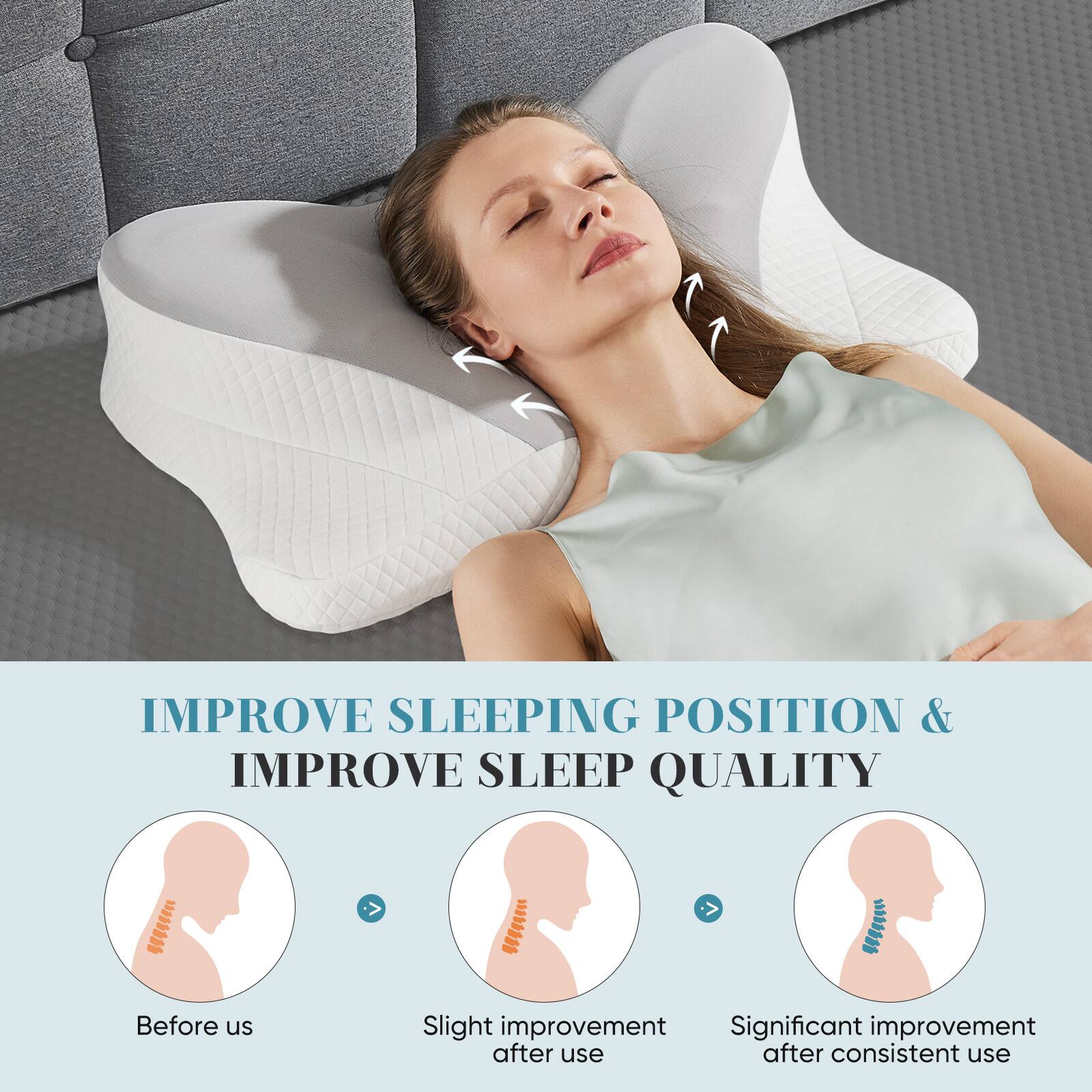 IMPROVE SLEEPING POSITION & IMPROVE SLEEP QUALITY

Before us
Slight improvement after use
Significant improvement after consistent use