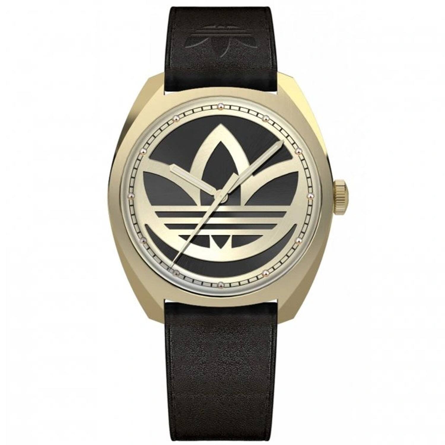 Front. adidas - Adidas Men's Originals Fashion Edition One Black Dial Watch - AOFH22512 - Black.